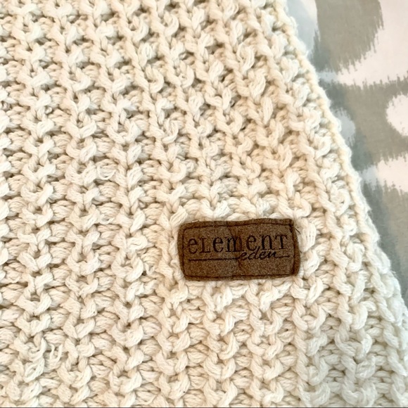 ELEMENT EDEN Shaker knit black, gray white color block sweater - Picture 5 of 7